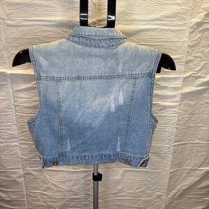 Light Blue Denim Vest